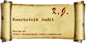 Kosztolnik Judit névjegykártya