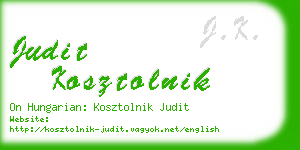 judit kosztolnik business card